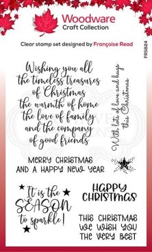 Woodware Clear Stamp - Special Christmas Words