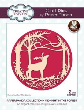 Creative Expressions Paper Panda Die - Midnight in the Forest