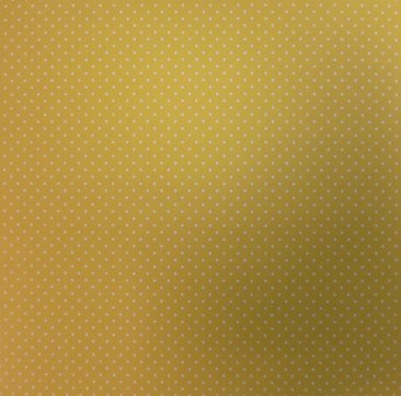 Craft Creations 12" x 12" paper -Small White Dots on Yellow