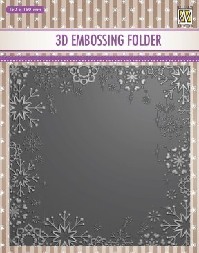 Nellie Snellen 3D Embossing Folder-Snowflake Frame