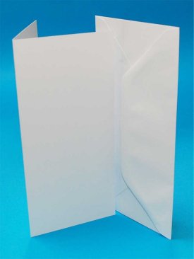 Craft UK DL Cards and Envelopes -White (50pk)
