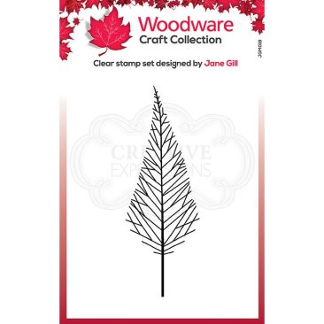 Woodware Mini Clear Stamp - Tall Twiggy Tree