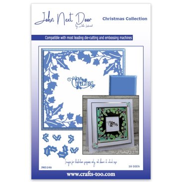 John Next Door Christmas Die - Holly and Ivy Square (10 pcs)