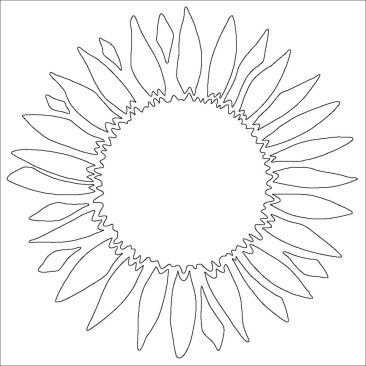 Card-io MajeMask Stencil - Sunflower