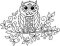 Personal Impressions Stic-on Remountable Rubber Stamp-Cute Owl on Branch