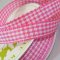 Gingham Ribbon 10mm- Fushcia Pink