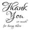 Woodware Clear Stamp - Scripted Thank You