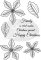 Personal Impressions -  Clear Stamps - Sweet Dixie Family Poinsettia