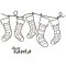 *SALE* Woodware Clear Magic Stamp - Stockings in a Row