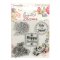 *SALE* Dovecraft Painted Blooms Clear Stamp - Happy Birthday  Was £2.99  Now £1.49