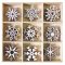 Crafts Too Wooden Elements Shapes - Xmas Snowflakes