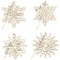 Creativ Wooden Ornaments - Snowflakes ( 8 pack)