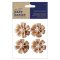 Papermania Bare Basics -Burlap Flowers Blossom (6 pcs)