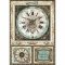 Stamperia Rice Paper A4 Voyages Fantastiques Clock