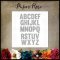 Paper Rose Die set - Alphabet 1"