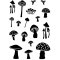 Card-io Combinations Clear Stamps - Tiny Toadstools