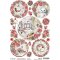Ciao Bella Rice Paper A4 - Frozen Roses Medallions