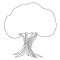Card-io MajeMask Stencil - Bushy Tree