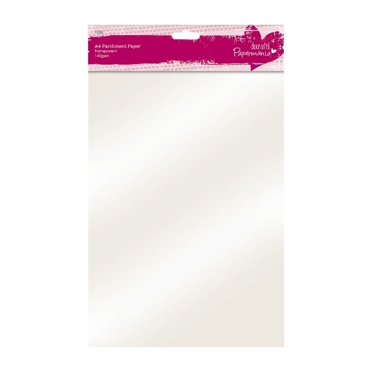 Graftoncrafts > Vellum > Papermania Parchment Vellum Pack (A4)10 Sheets Transparent