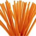 Chenille Stems Pack of 50 Orange (Pipe Cleaners)