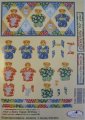 *SALE* FGS Designs decoupage sheet - Kimono  Teddies and Co-ordinating Backing Sheeet