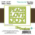 *SALE* Die-Versions-Cute Cubes - Peace Love Joy