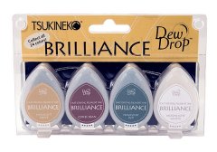 Brilliance Ink Pad Set - Earth Tones (4 pc)