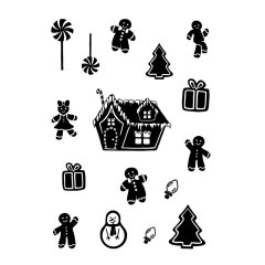 *NEW* Card-io Combination Stamp set - Gingerbreads