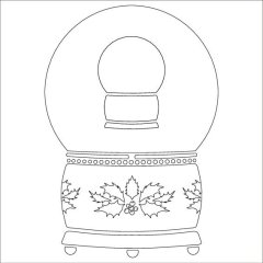 Card-io MajeMask Stencil -Snow Globe