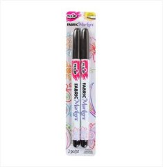 *NEW* Tulip Fabric Markers -Black Fine (2 PK)