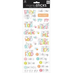 *NEW*  MAMBI Sticks Stickers - Baby's First Year Words