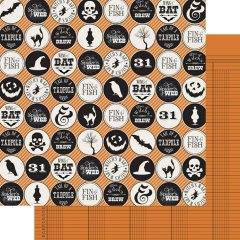 12" X 12" Paper - Halloween Icons