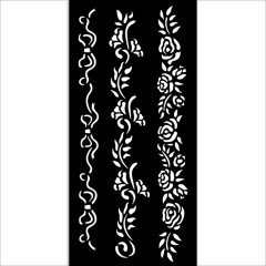 *NEW* Stamperia Thick Stencil 12 x 12cm - Timeless 3 Borders