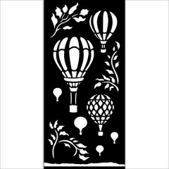 *NEW* Stamperia Thick Stencil 12 x 12cm - Timeless Air Balloons