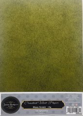*NEW* Jamie Rodgers Crafts Crushed Velvet Paper 120gsm – 10 Pack- Moss Green