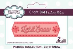 *NEW* Creative Expressions Craft die by Jamie Rodgers-Pierced Let it Snow