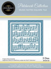 Jamie Rodgers Craft Die - Music Notes Square Tile