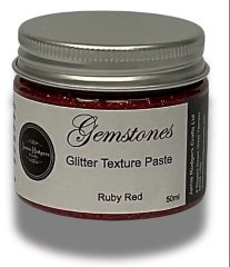Jamie Rodgers Gemstones Glitter Texture Paste - Ruby Red