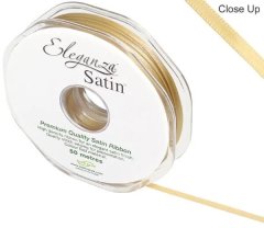 *NEW* Eleganza Double Face Satin Ribbon 3mm- Gold