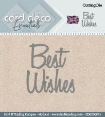 Card Deco Cutting Dies - Best Wishes