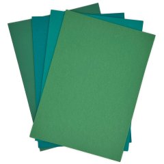Craft Artist Canvas A4 Card - Spring Greens
