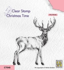 Nellie Snellen Clear Stamp Christmas Time - Deer