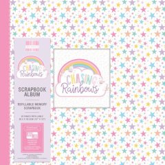 First Edition 12 X 12 Scrapbook Album - Chasing Rainbow Stars