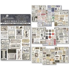 *NEW* Ciao Bella Paper Mixed Media Sticker Set - Vintage Scripts