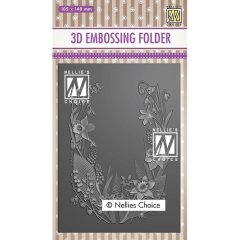 Nellie Snellen 3D Embossing Folder - Flower Frame