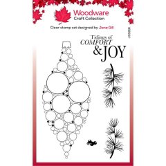 *NEW* Woodware Clear Singles Big Bubble Bauble – Joy 4 in x 6 in Stamp
