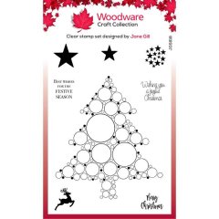 *NEW* Woodware Clear Singles Big Bubble Bauble – Christmas Tree 4 in x 6 in Stamp