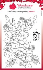 *SUMMER SALE* Woodware Clear Magic Stamp - Roses with Love