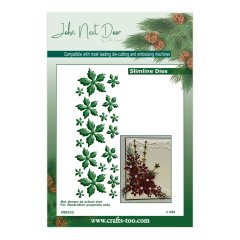 *NEW* John Next Door Christmas Die -Slimline Poinsettia