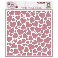 *NEW* Nellie Snellen Stencil -Pop up Hearts